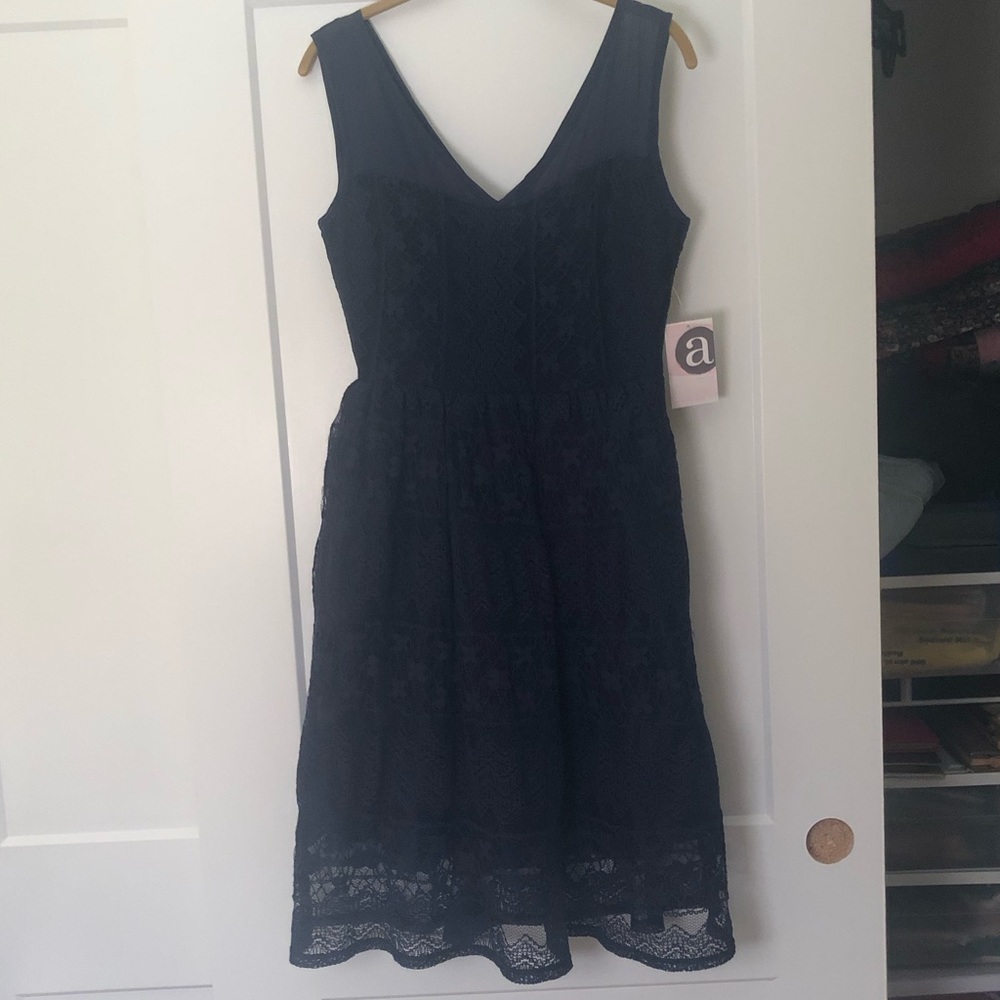 brand new navy blue lace dress!!